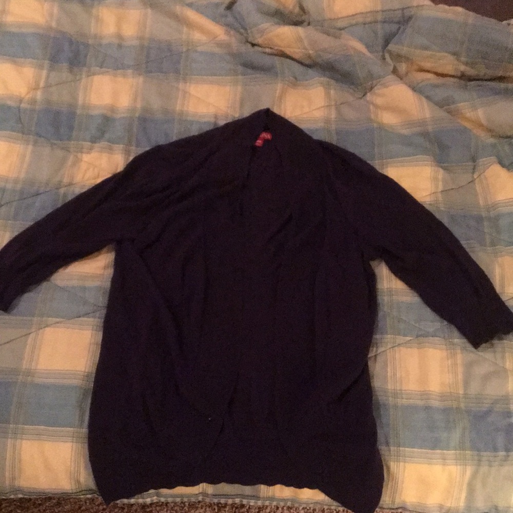 DONATED Lightweight Open Front 3/4 Sleeve Cardigan
